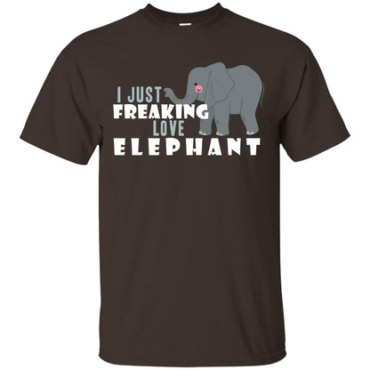I Just Freaking Love Elephant Shirt Dark Chocolate