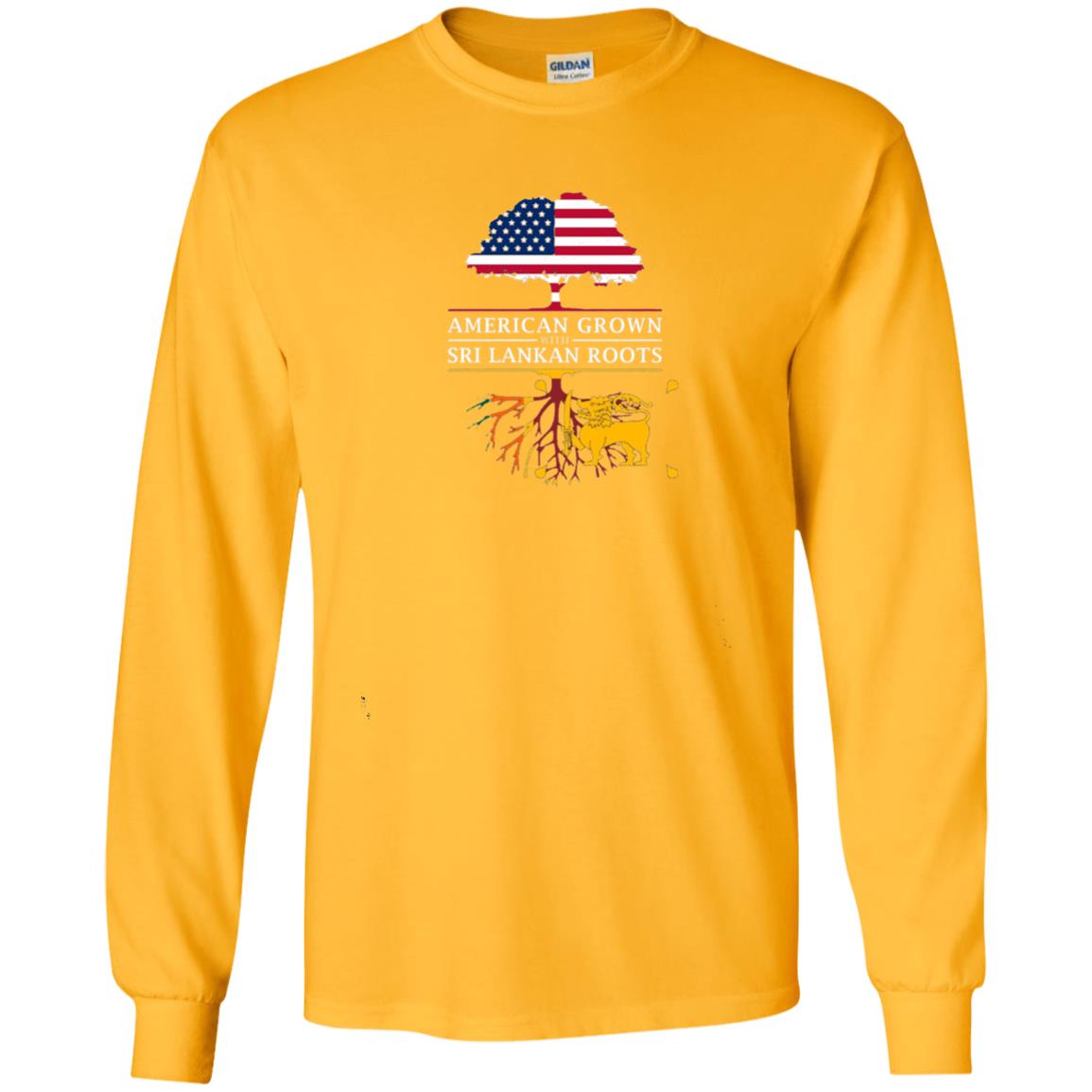 American Grown With Sri Lankan Roots Shirt Gold