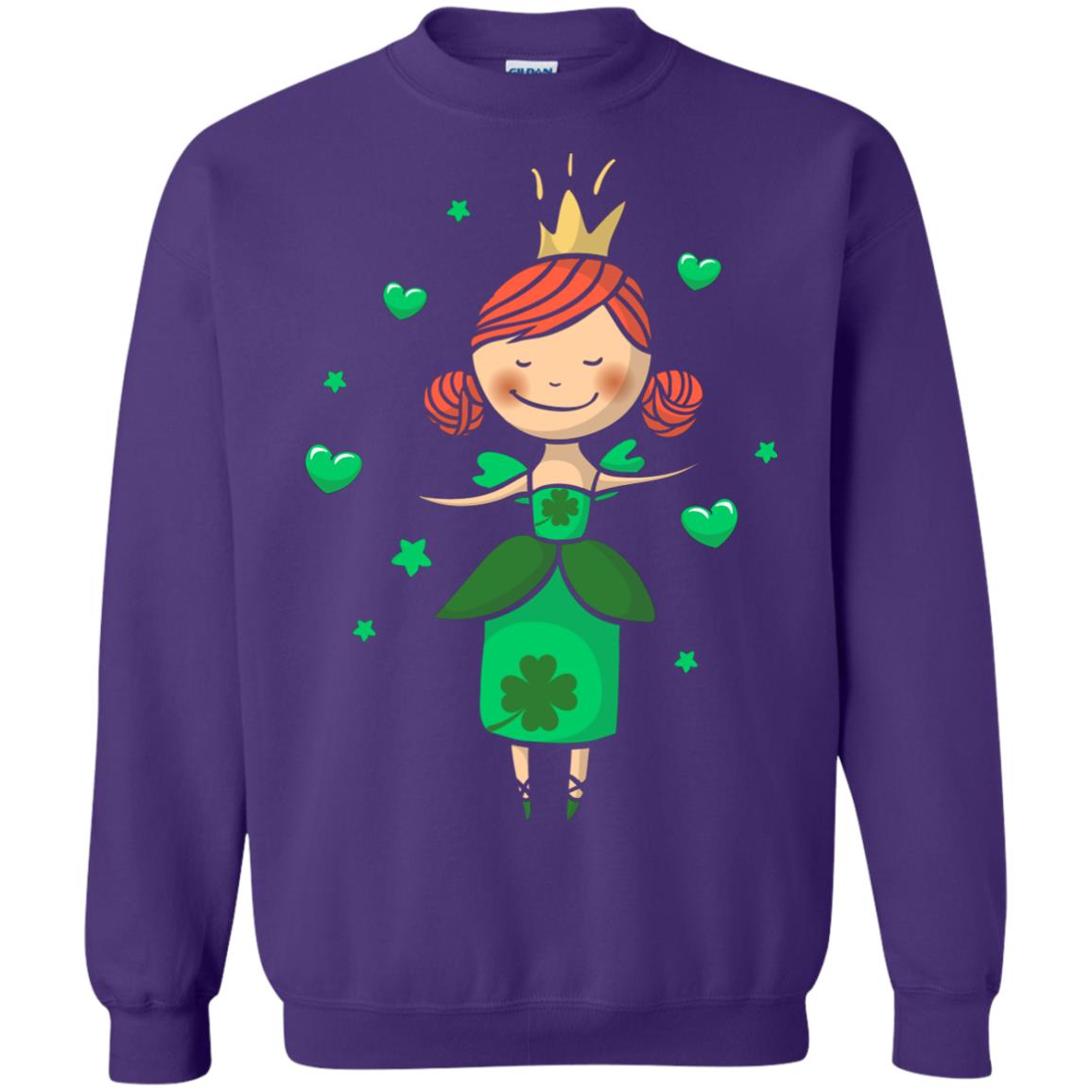 Irish Princess St. Patricks Day Gift Shirt For Girls Purple