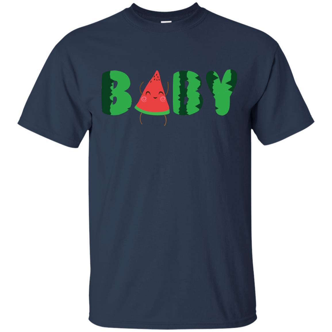 Baby Watermelon Funny Summer Melon Fruit Shirt For Baby Kids Navy