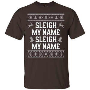 Christmas T-shirt Sleigh My Name