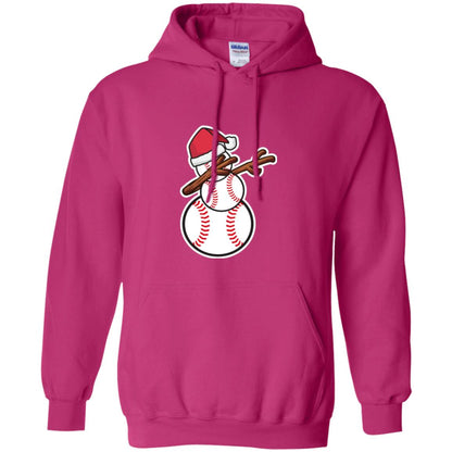 Christmas T-shirt Dabbing Snowman Baseball Heliconia