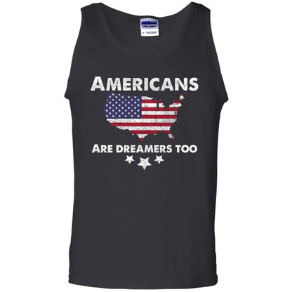 Anti Trump T-shirt Americans Are Dreamers Too Black