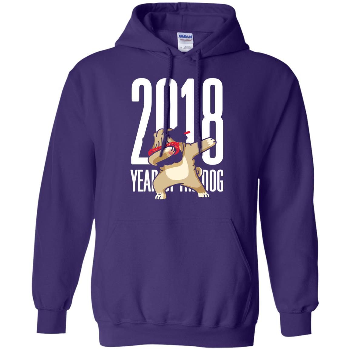 Dog Lover T-shirt 2018 Year Of The Dog Purple