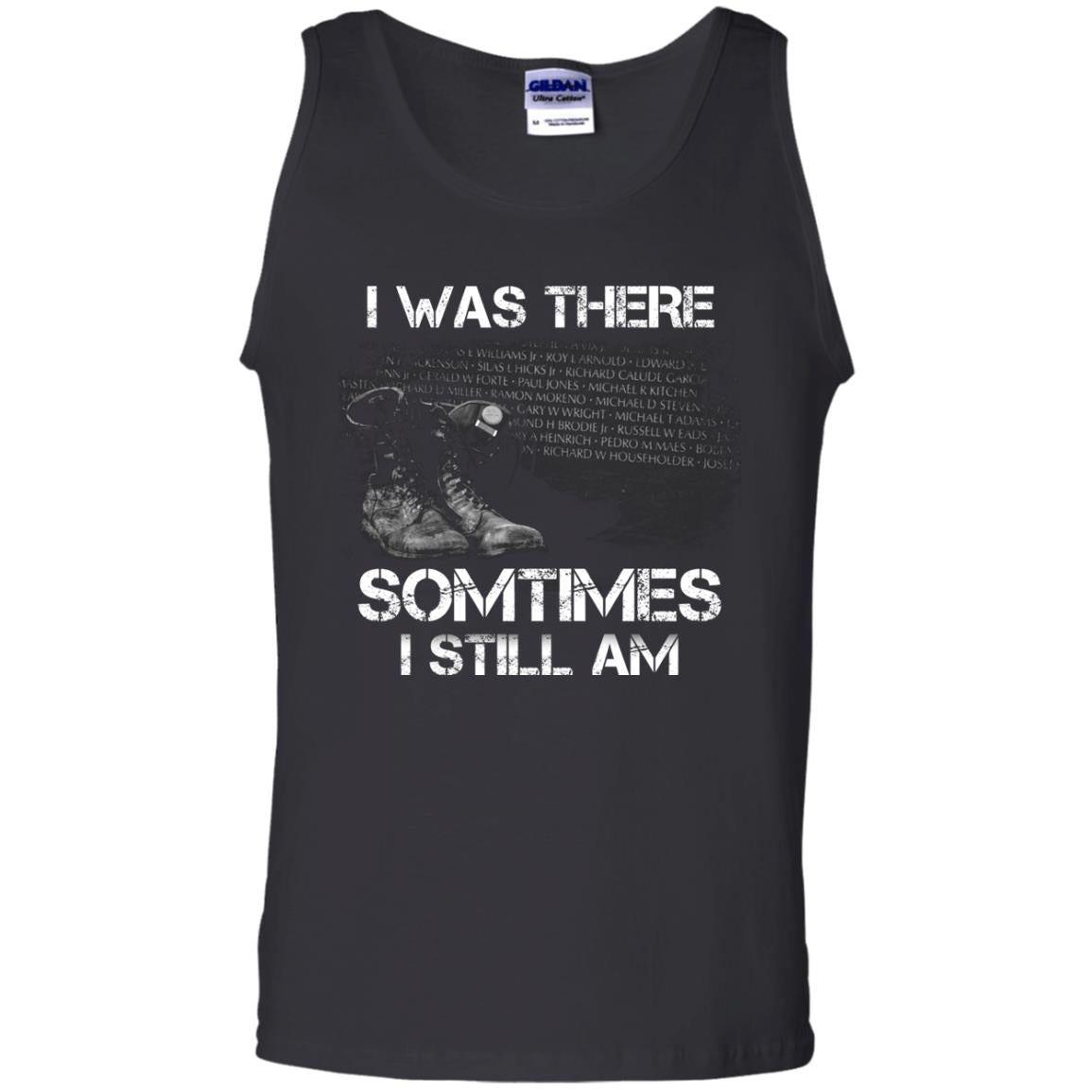 I Was There Sometimes I Still Am Military Shirt Black