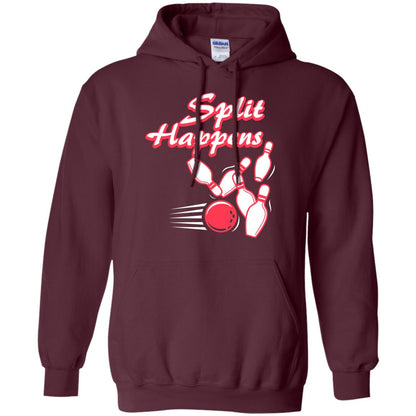 Bowling Lover T-shirt Split Happens Maroon