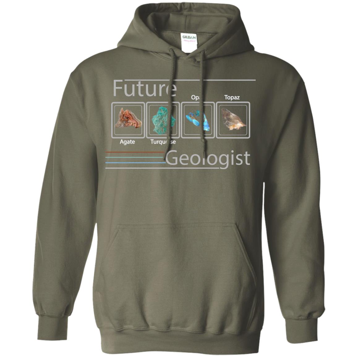 Science T-shirt Future Geologist Military Green