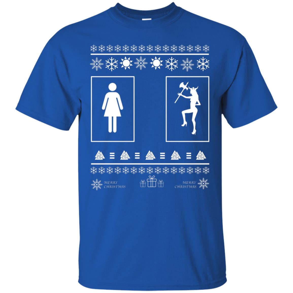 Your Wife And My Wife Valhalla Ugly Christmas Gift Shirt For Husband Royal
