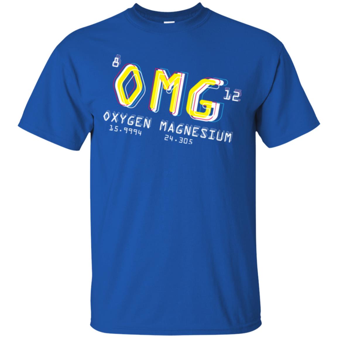 Funny Science Class T-shirt Omg Oxygen Magnesium Royal