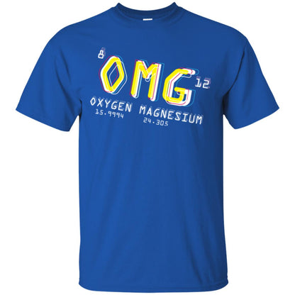 Funny Science Class T-shirt Omg Oxygen Magnesium Royal