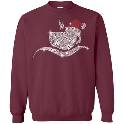Coffee Glass Christmas Gift Drinking Lovers Shirt Maroon