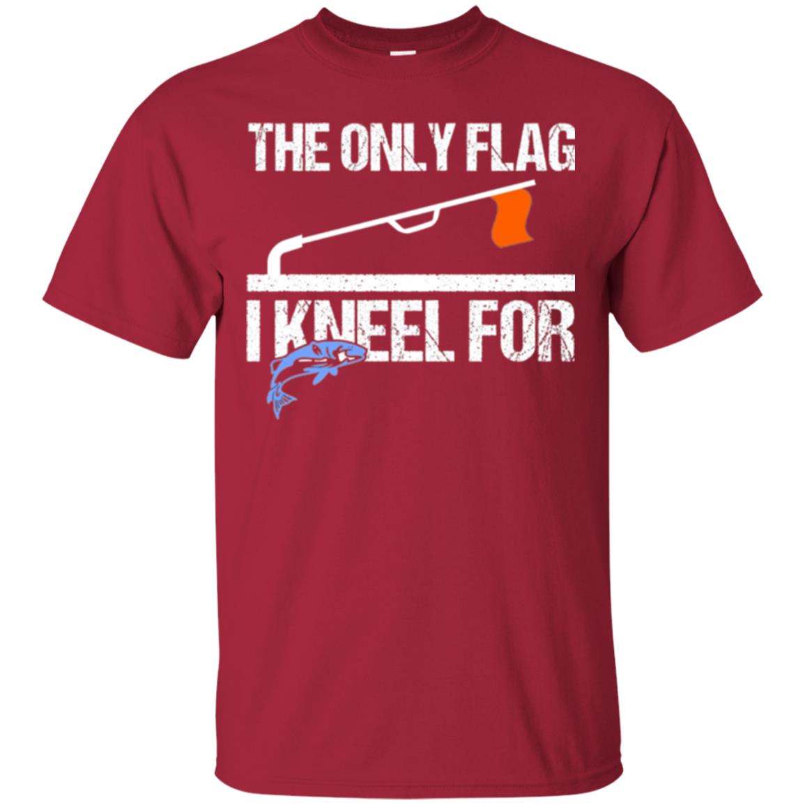 Fishing Lovers T-shirt The Only Flag I Kneel For Cardinal