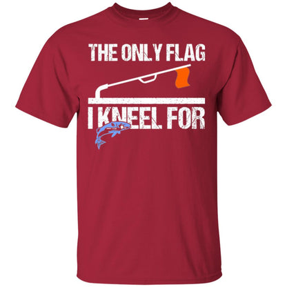 Fishing Lovers T-shirt The Only Flag I Kneel For Cardinal