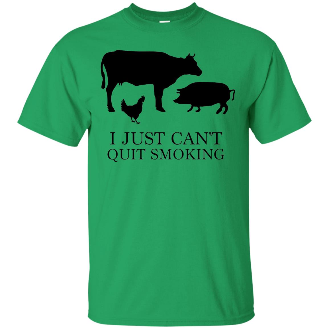 I Just Cant Quit Smoking Bar-b-que Hot And Smokey Shirt Irish Green