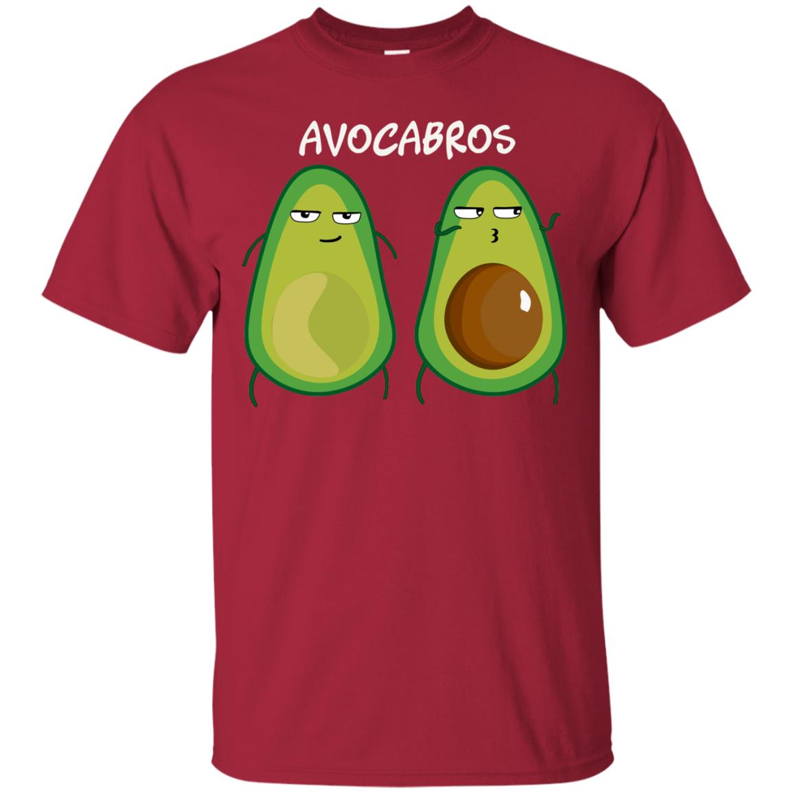 Funny Avocado T-shirt For Bros And Vegans Cardinal