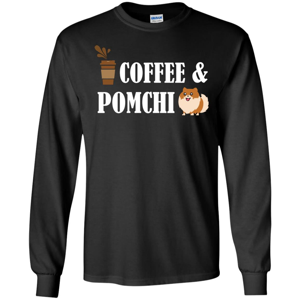 Coffee And Pomchi Lover Shirt Black