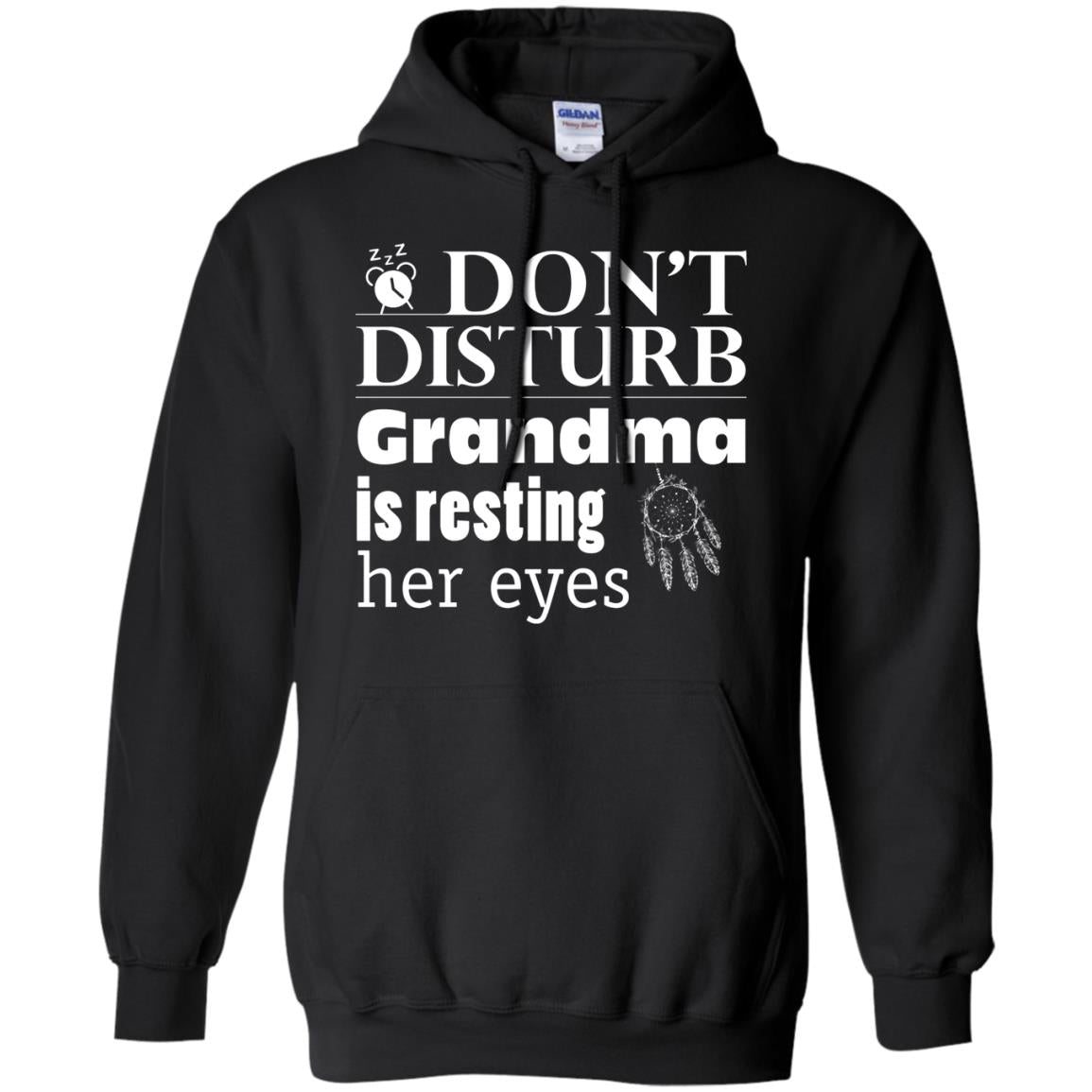Don't Disturb Grandma Is Resting Her Eyes Funny Grandmom Shirt Black