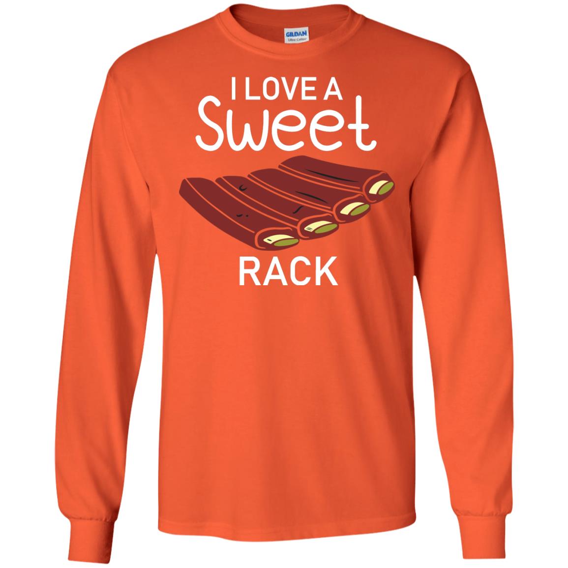 I Love A Sweet Rack Bbq Grill Summer Shirt Orange