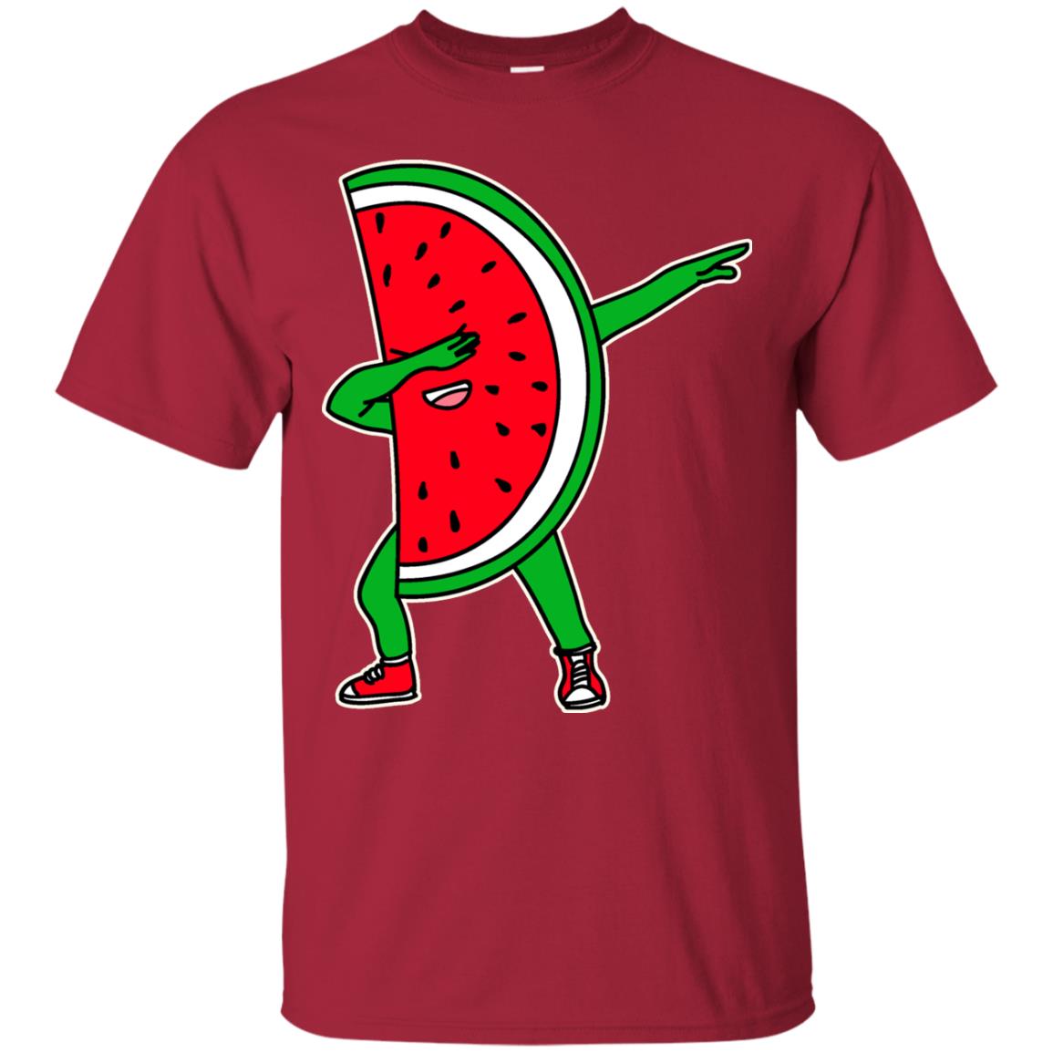 Dabbing Watermelon Shirt Cardinal