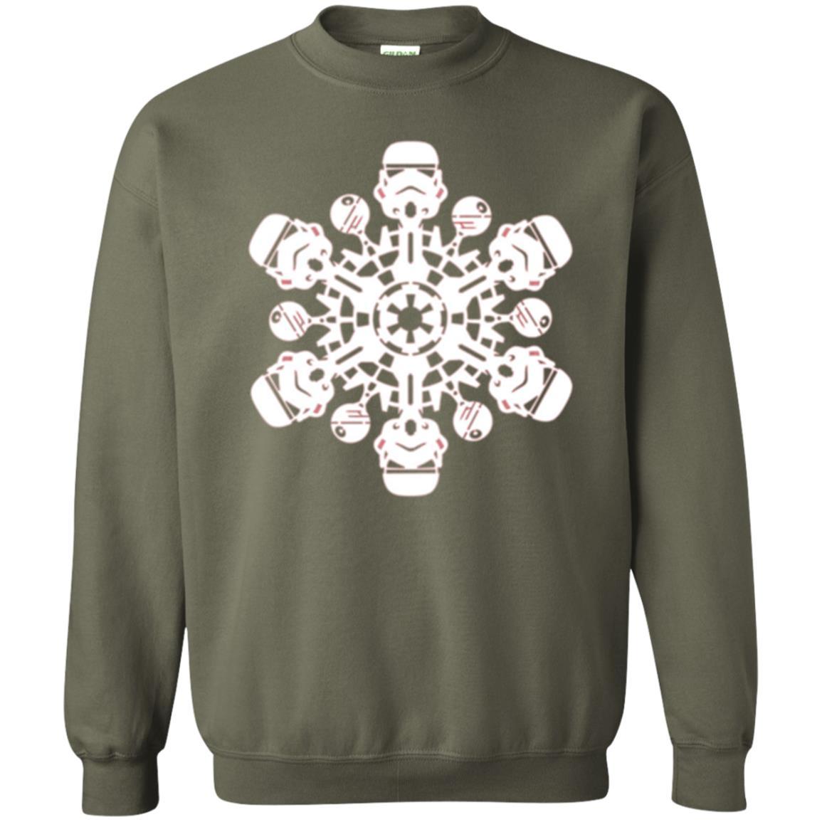 Film T-shirt Star Wars Stormtrooper Christmas Snowflake Graphic Military Green