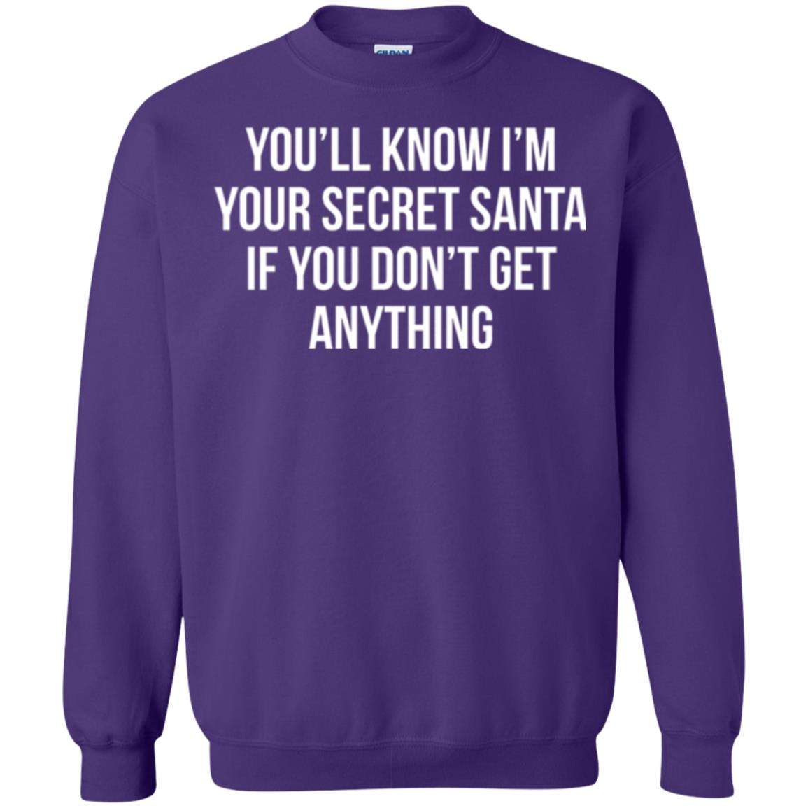 Christmas T-shirt You_ll Know I_m Your Secret Santa Purple