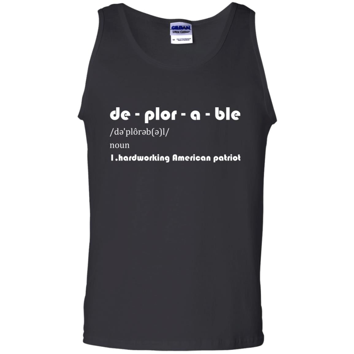 Patriot T-shirt De-plor-a-ble Definition Black