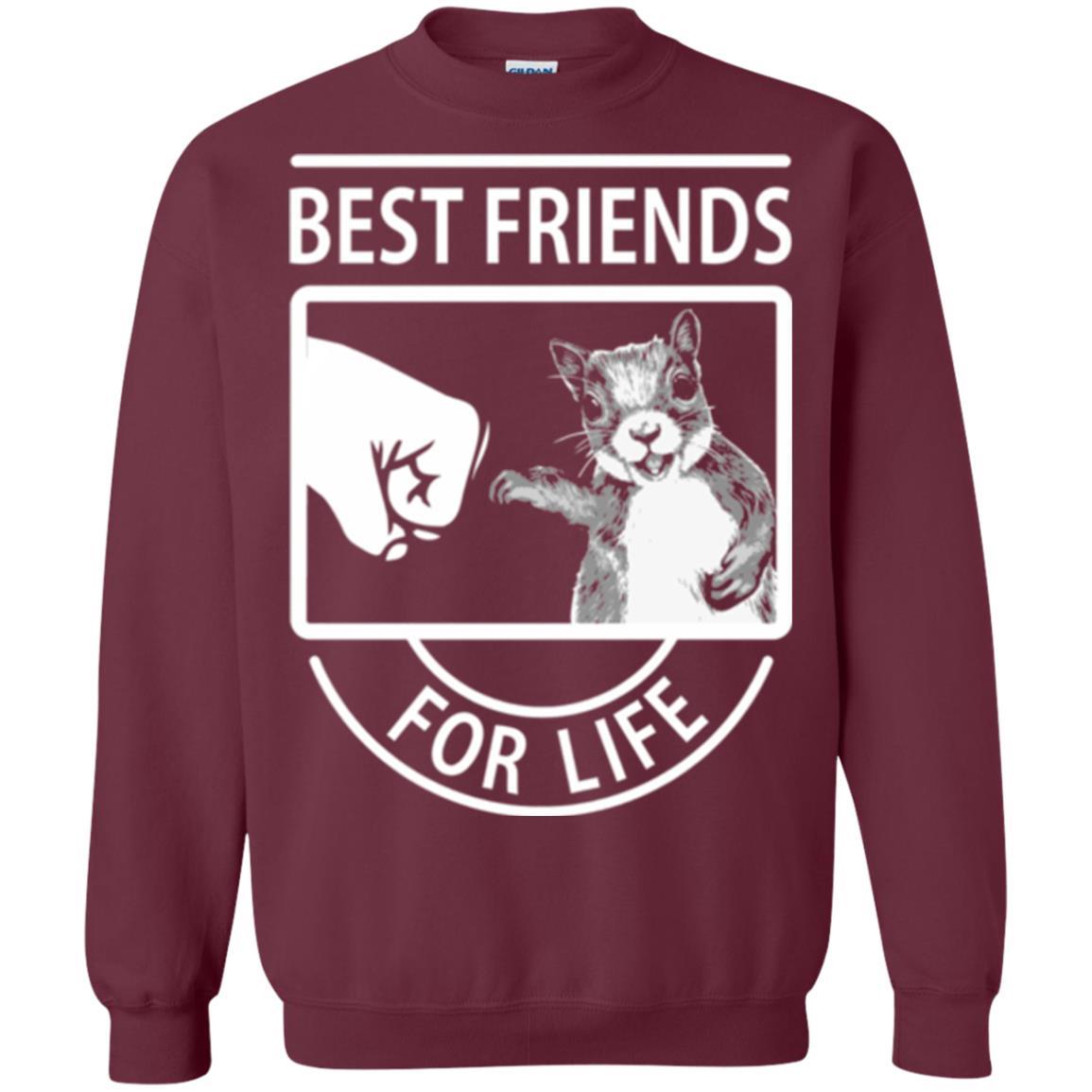 Squirrel T-shirt Best Friend For Life T-shirt Maroon