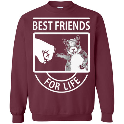 Squirrel T-shirt Best Friend For Life T-shirt Maroon