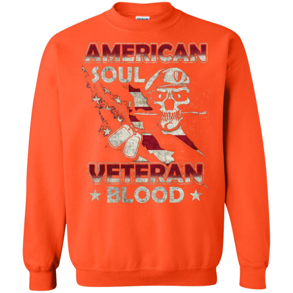 American Soul Veteran Blood Shirt Orange