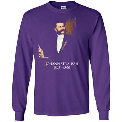 Musician T-shirt Johann Strauss Ii Purple