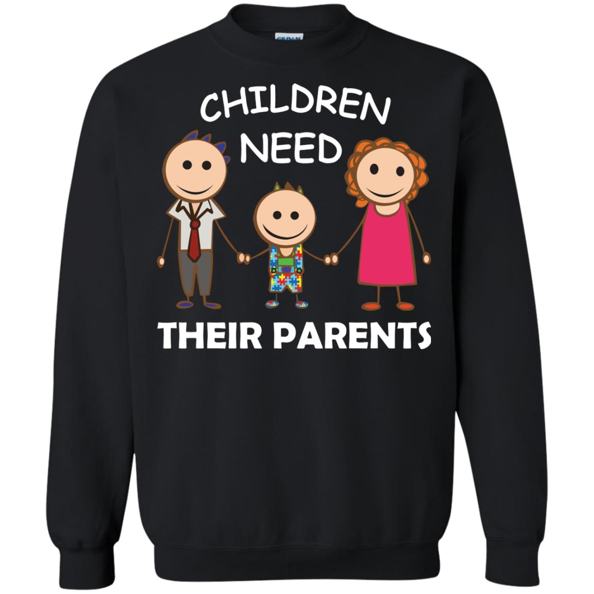 Children Need Their Parents End Separation Family Shirt Black