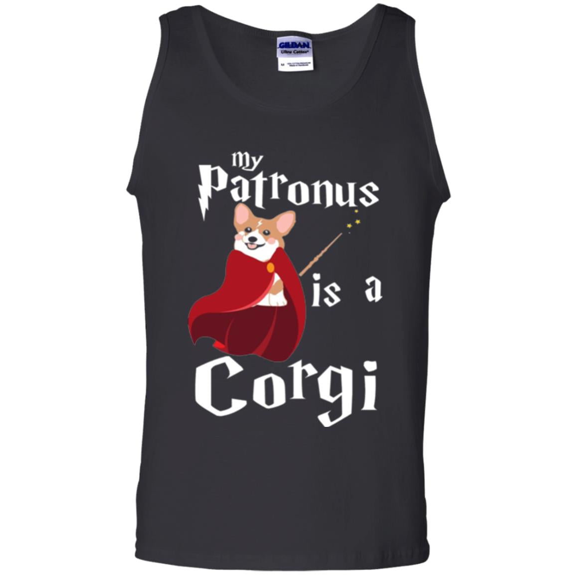 Dog Lover T-shirt My Patronus Is A Corgi Black