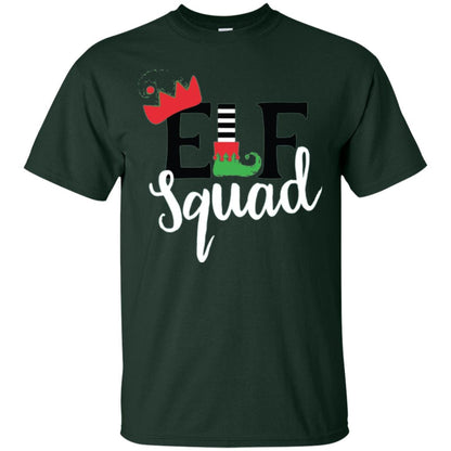 Christmas T-shirt Elf Squad Forest Green