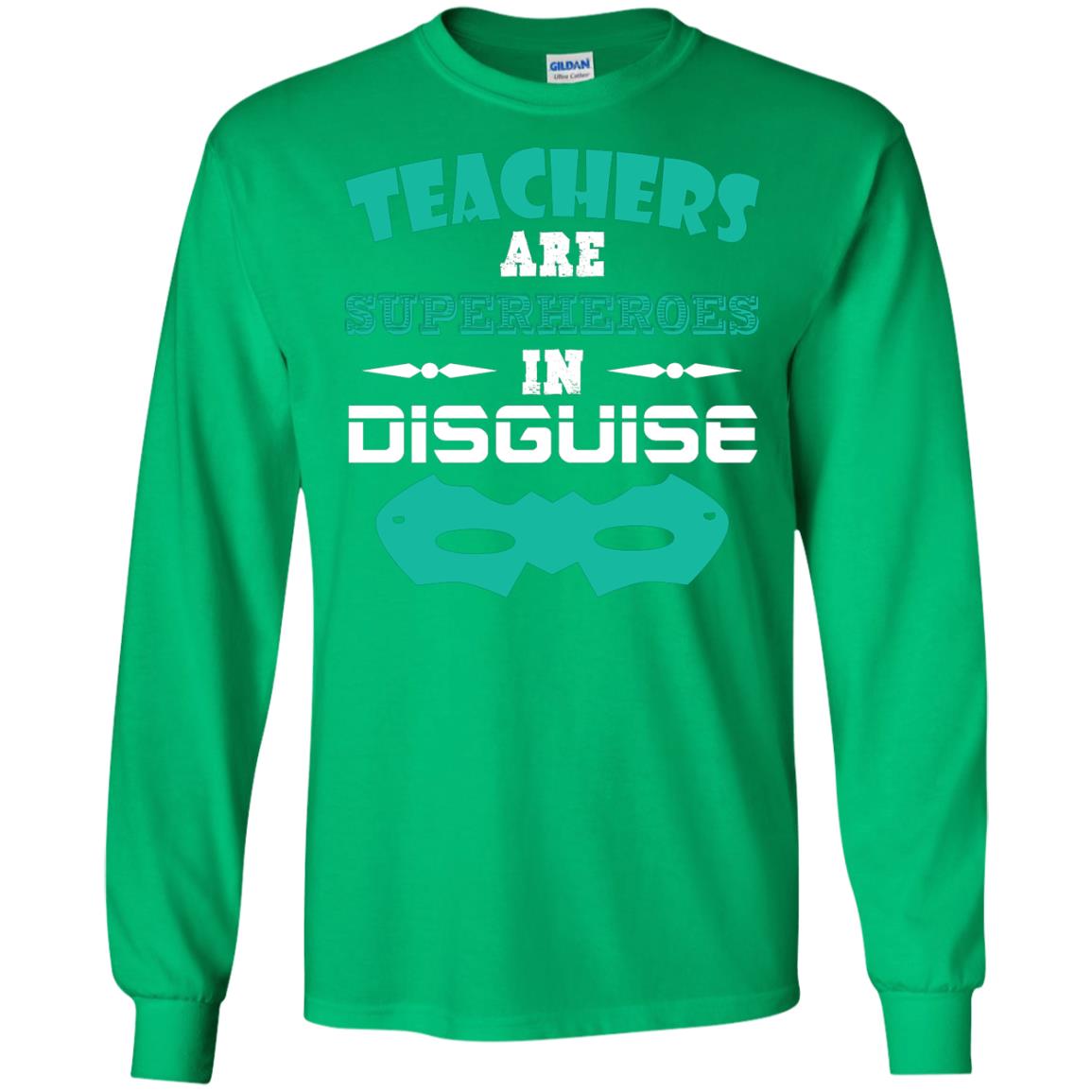 Teachers Are Superheroes In Disguise Movie Lover T-shirt Irish Green