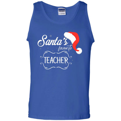 Santa's Favorite Teacher Teaching X-mas Gift Shirt For Teachers Royal