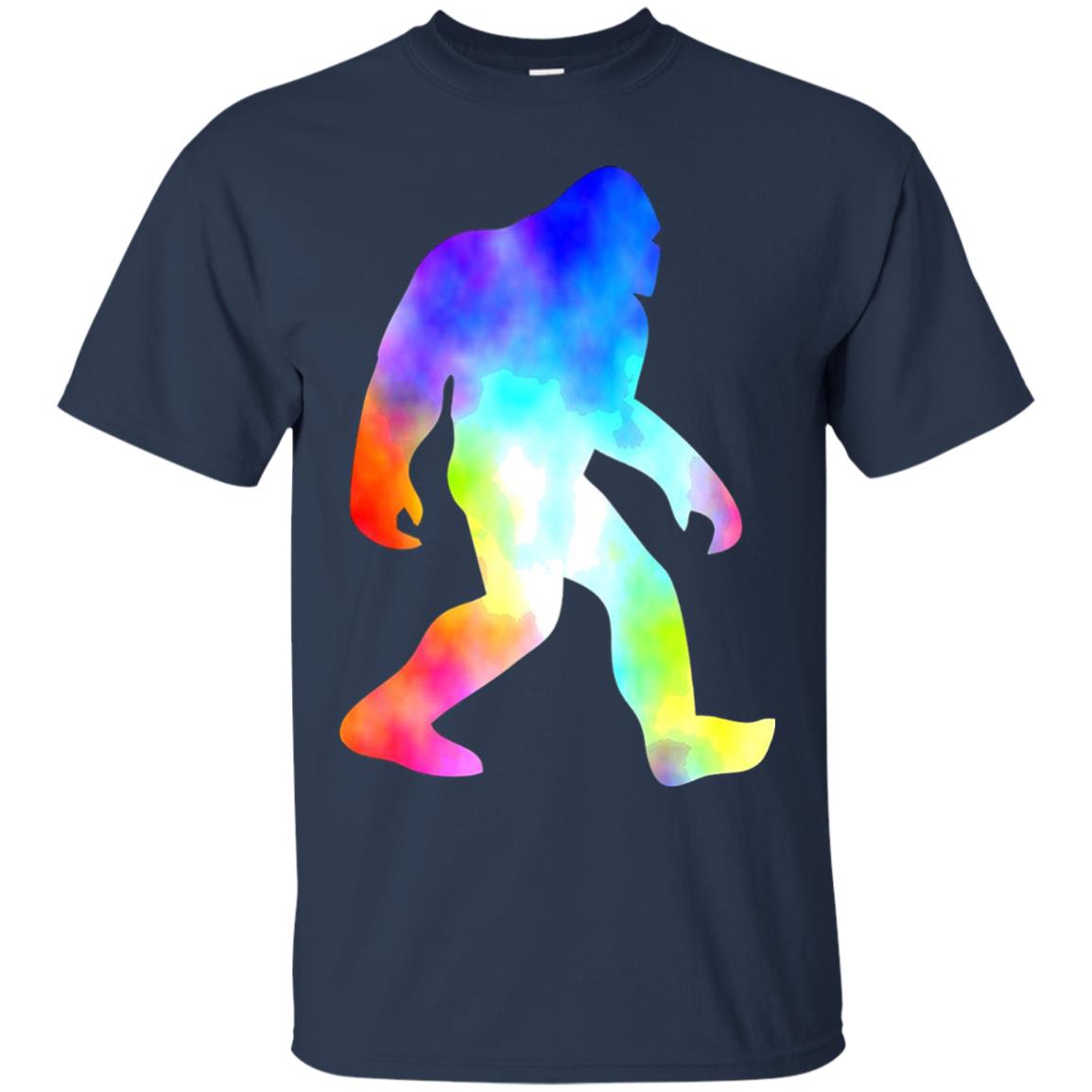 Bigfoot Sasquatch Neon T-shirt Navy