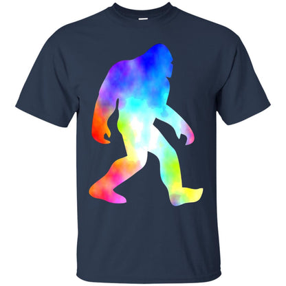 Bigfoot Sasquatch Neon T-shirt Navy