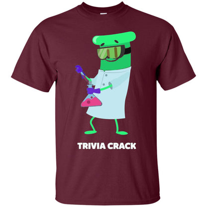 Cute Trivia Crack Scientist Al T-shirt Maroon