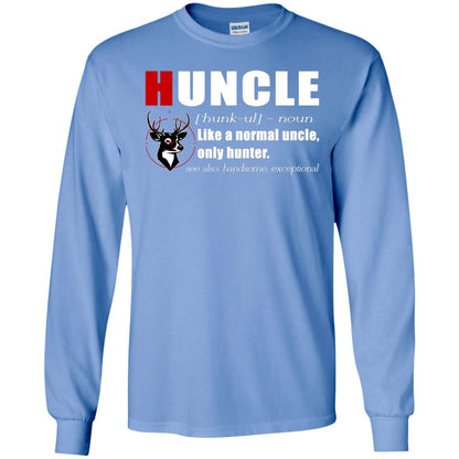 Huncle Definition Like A Normal Uncle Only Hunter Hunting Uncle Gift Shirt For Mens Carolina Blue