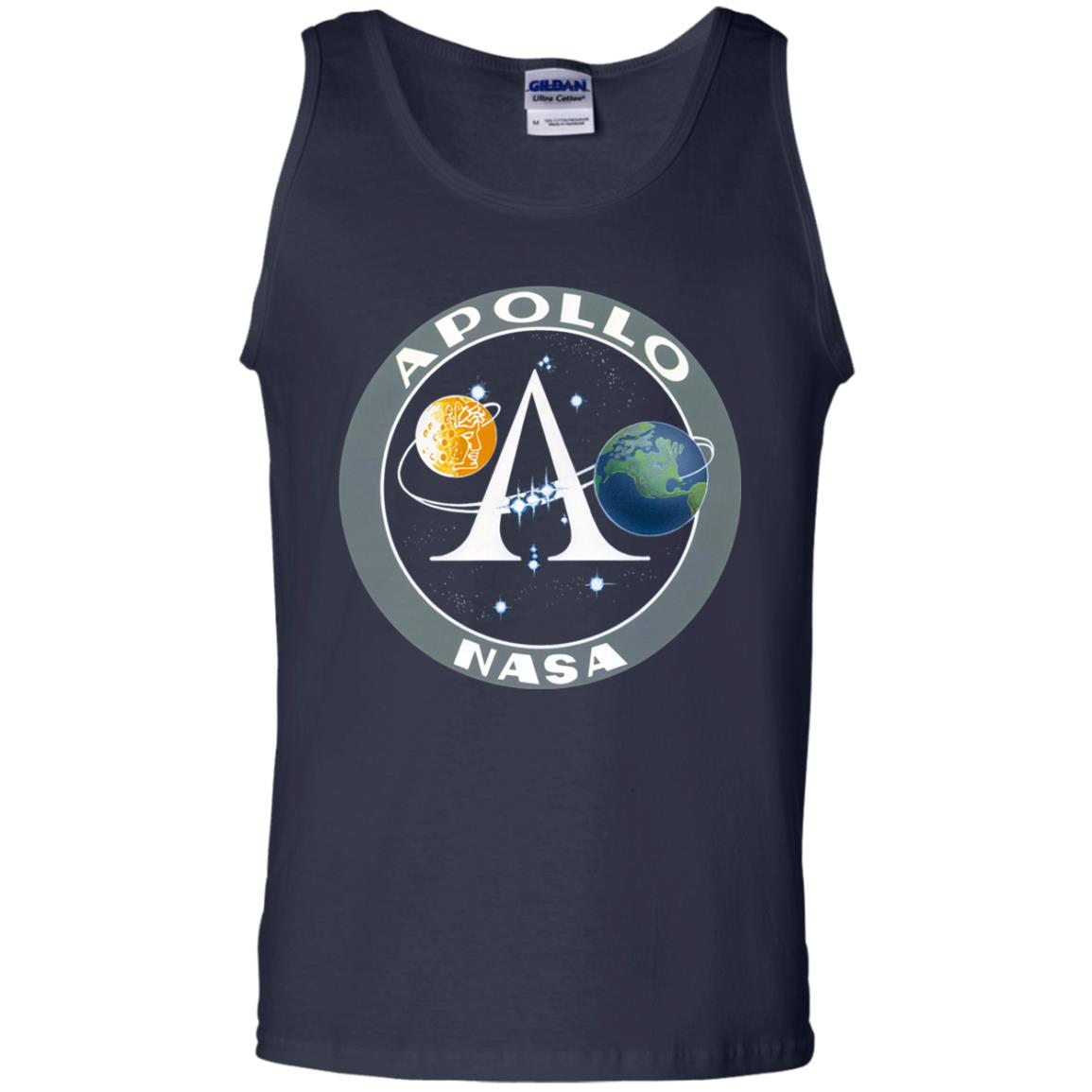 Apollo Program Moon Landing Patch Print Nasa Astronomy T-shirt Navy