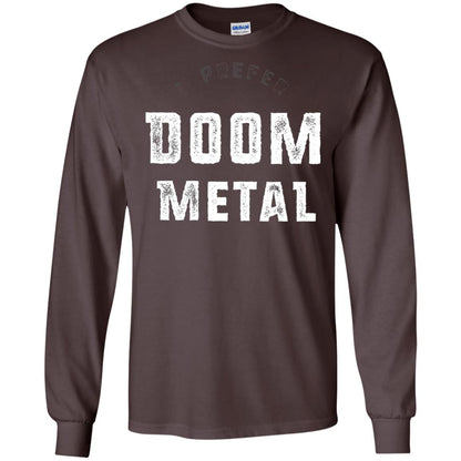 I Prefer Doom Heavy Metal Shirt Dark Chocolate