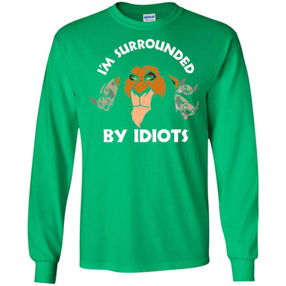 Disney Lion King T-shirt Scar Surrounded By Idiots Irish Green
