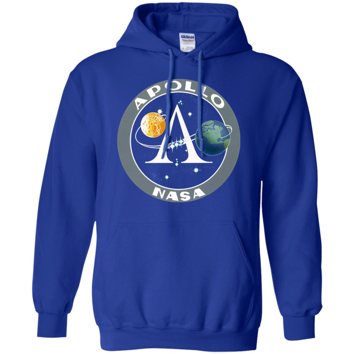 Apollo Program Moon Landing Patch Print Nasa Astronomy T-shirt Royal