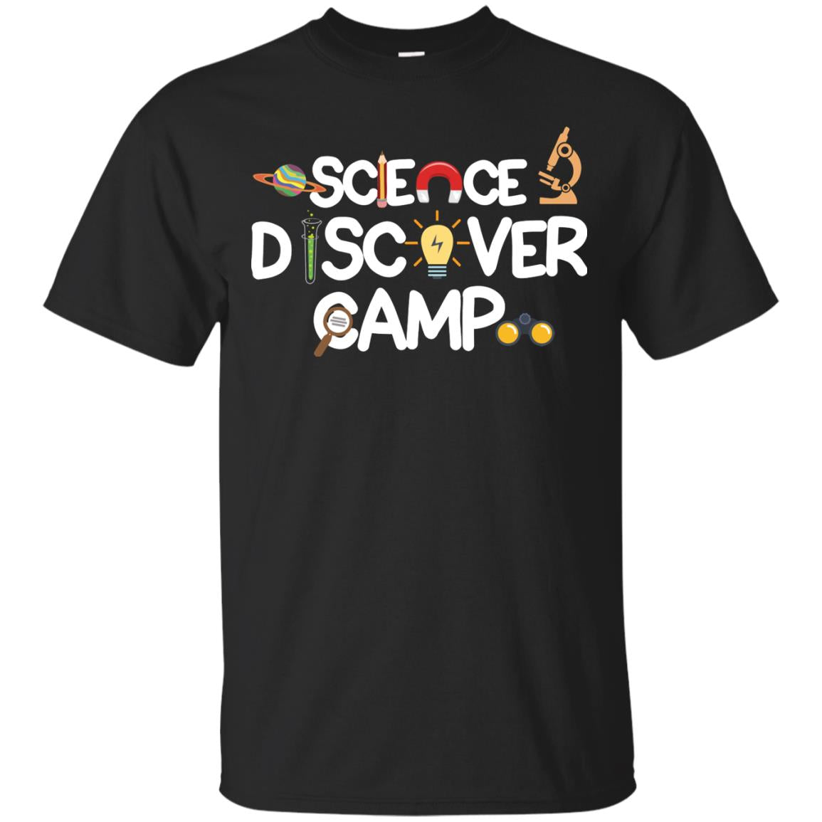 Science Discover Camp Summer Trip Shirt Black