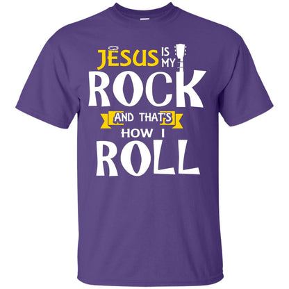 Jesus Is My Rock Christian Shirt For Rock Lover Purple