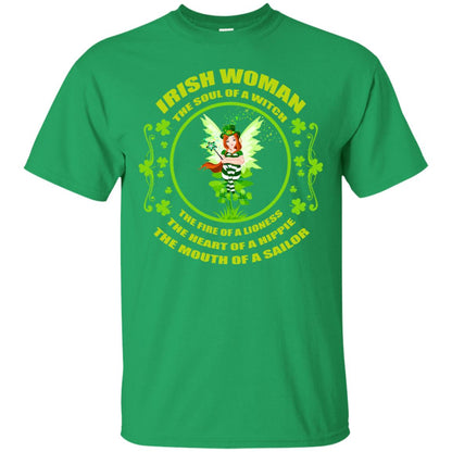 Irish Woman The Soul Of A Witch The Fire Of A Lioness The Heart Of A Hippie The Mouth Of A Sailor Irish Green