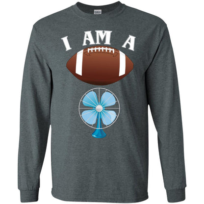Football Lover T-shirt I Am A Football Fan Dark Heather