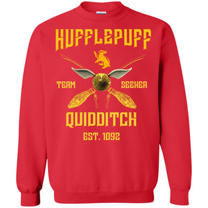 Hufflepuff Quidditch Team Seeker Est 1092 Harry Potter ShirtG180 Gildan Crewneck Pullover Sweatshirt 8 oz.