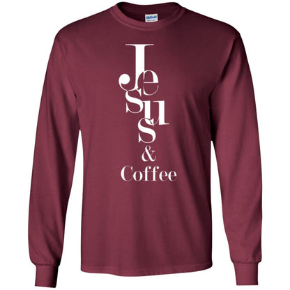 Merry Christas T-shirt Jesus And Coffee Maroon