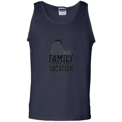 Family T-shirt Vacation 2018 Theme Park Roller Coaster Navy